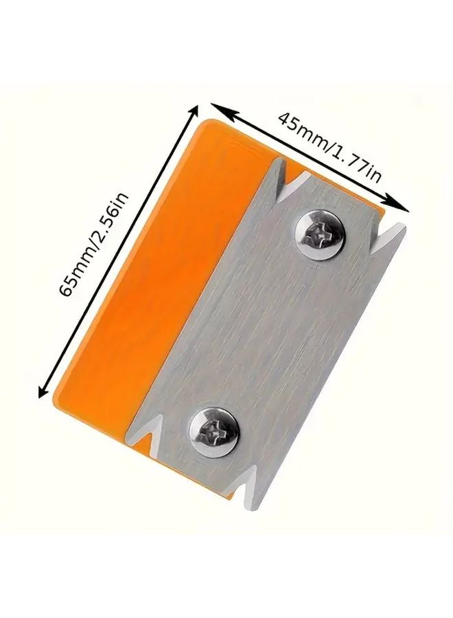 Orange Manual Edge Banding Trimmer Planer Tool With 4 Angles For Woodworking Chamfer Deburring - Image 3